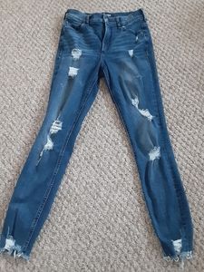 2R Express High rise ripped jeans